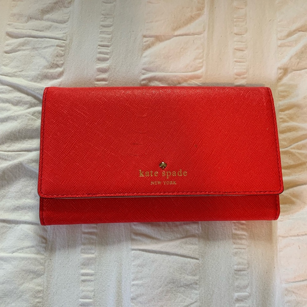 Hot pink Kate Spade wallet